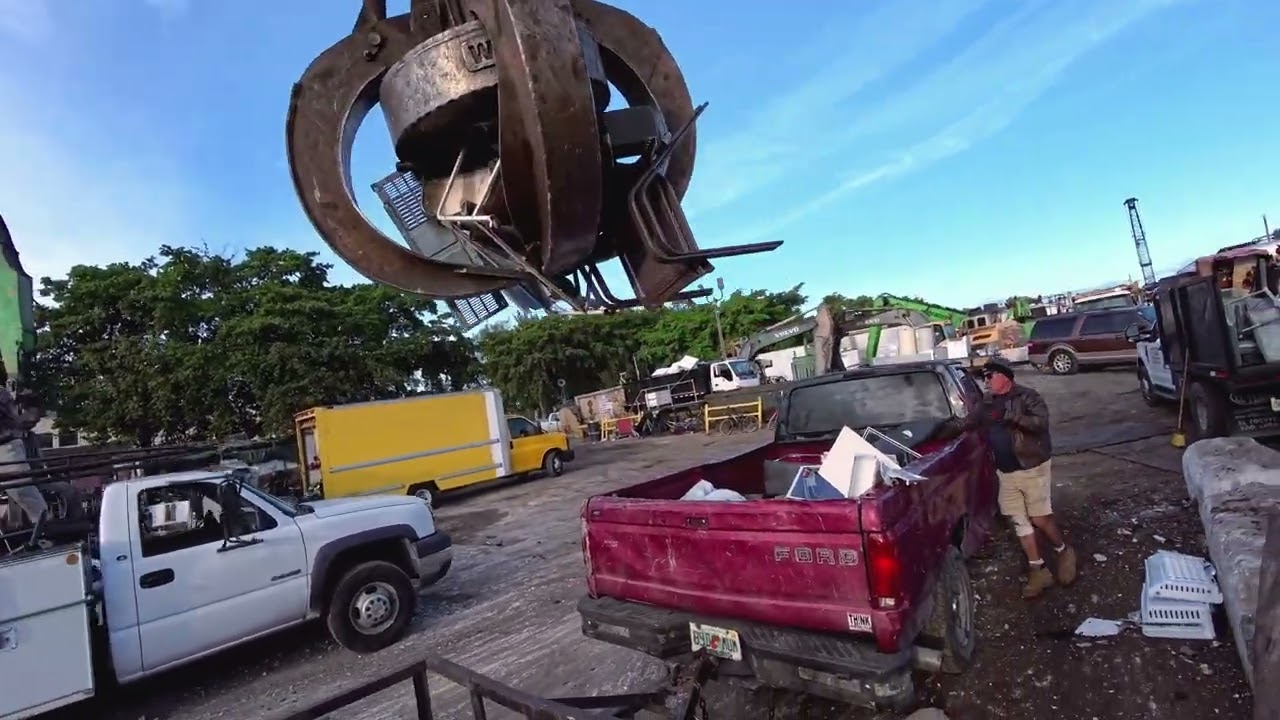 this is how we recycle on saturday...just so you know!