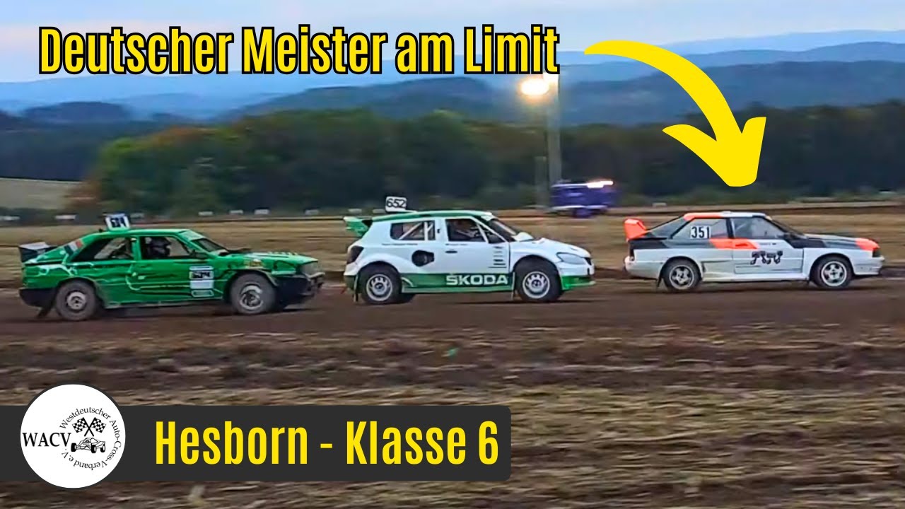 AUTOCROSS Hesborn (D) 2024 - Klasse 6 WACV: Alle Läufe [4K]