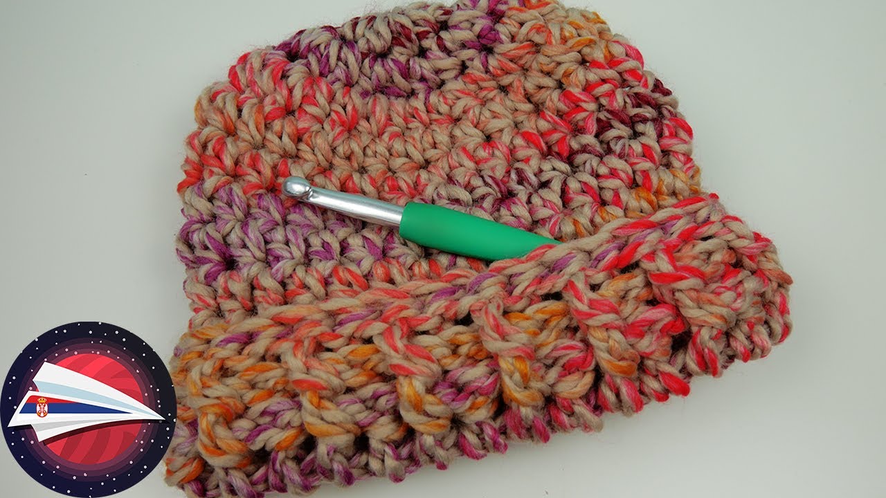 ISHEKLATI oversize kapu / veoma jednostavno uputstvo za početnike / heklana kapa