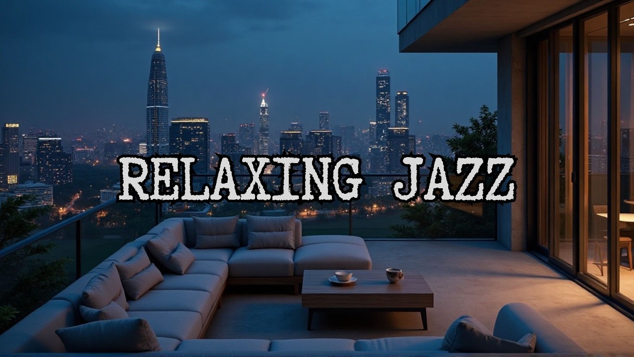 Morning Coffee Time With Jazz | Gentle Jazz With Peaceful city skyline View For Work, Study, Focus