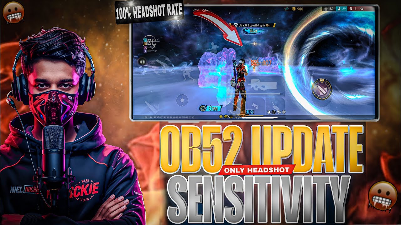 Free fire best sensitivity after OB52 update 🤯||#freefire #gaming #sensitivity 