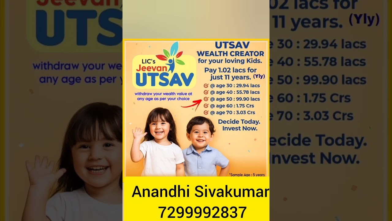 LIC Jeevan Utsav Plan Explained | Best Child Future Investment 2025 | Secure Wealth & Education”