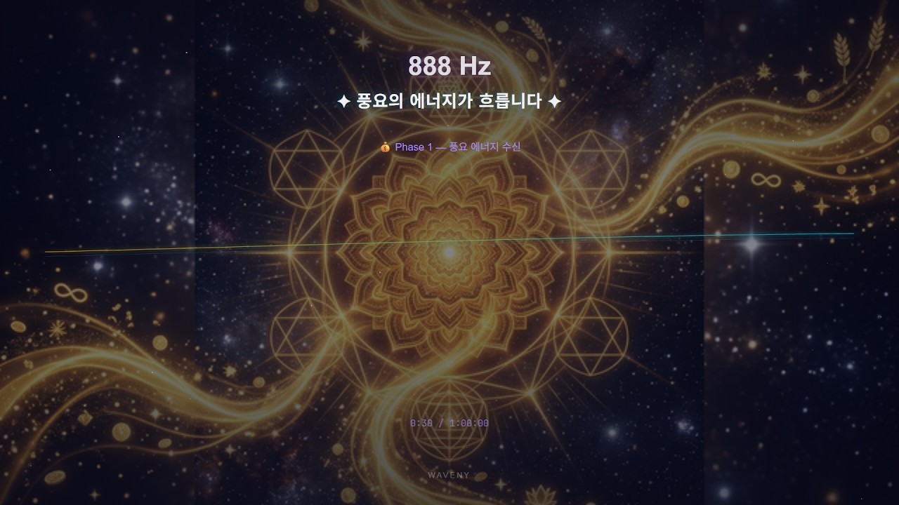 888Hz 풍요 주파수 💰 1시간 부의 명상 | 엔젤넘버 매니페스테이션