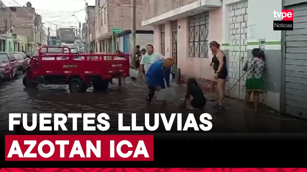 Fuertes lluvias azotan Ica: viviendas inundadas, hospitales afectados y colapso de infraestructuras
