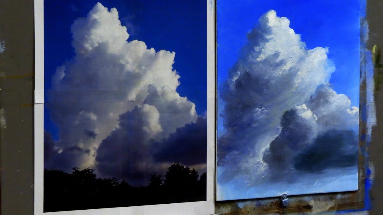How to Paint Towering Clouds with Acrylics
