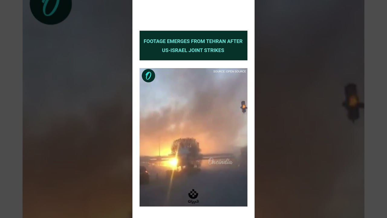 Aftermath Visuals: Tehran Hit After US-Israel Airstrikes