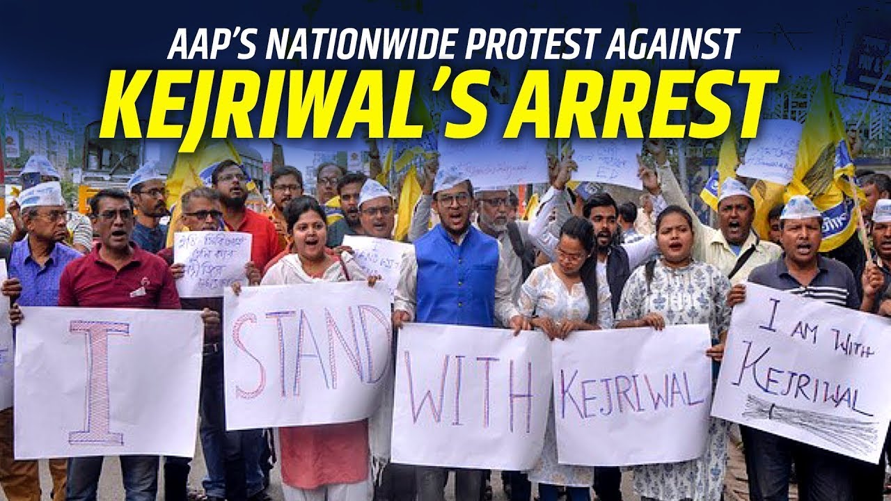 AAP Protest LIVE: Nationwide protest against Arvind Kejriwal&rsquo;s arrest | Delhi Excise Liquor policy