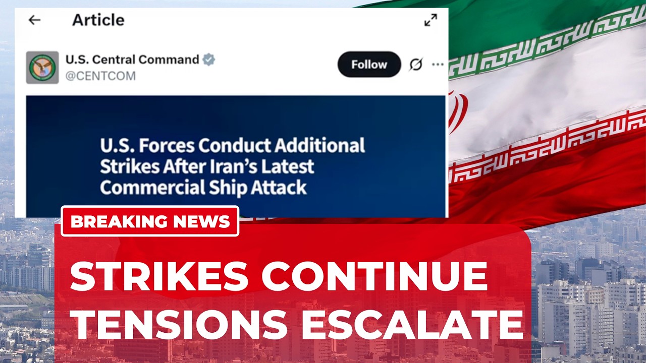 US confirms additional strikes on Iran after reported attack near Strait of Hormuz