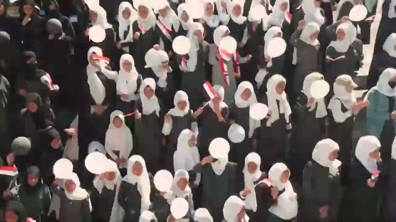 أغنية ارواحنا دماؤنا نفديك يا يمن ريبورتاج إحتفال طالبات مدرسة أروى للبنات بذكرى 59م بثورة 14 أكتوبر