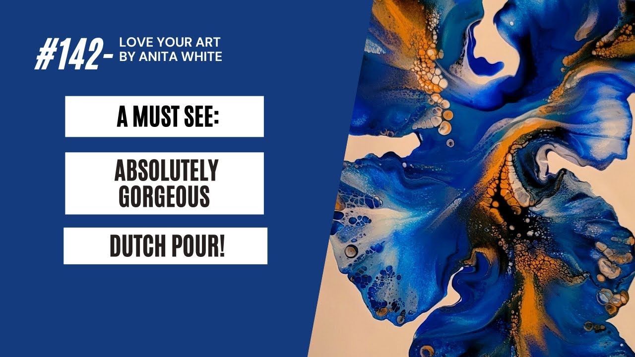 #142- Absolutely Gorgeous Sparkling Blue | Dutch Pour!