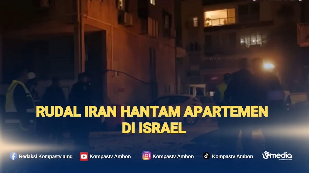 Serangan Rudal Iran Hancurkan Apartemen di Israel, 3 Orang Terluka