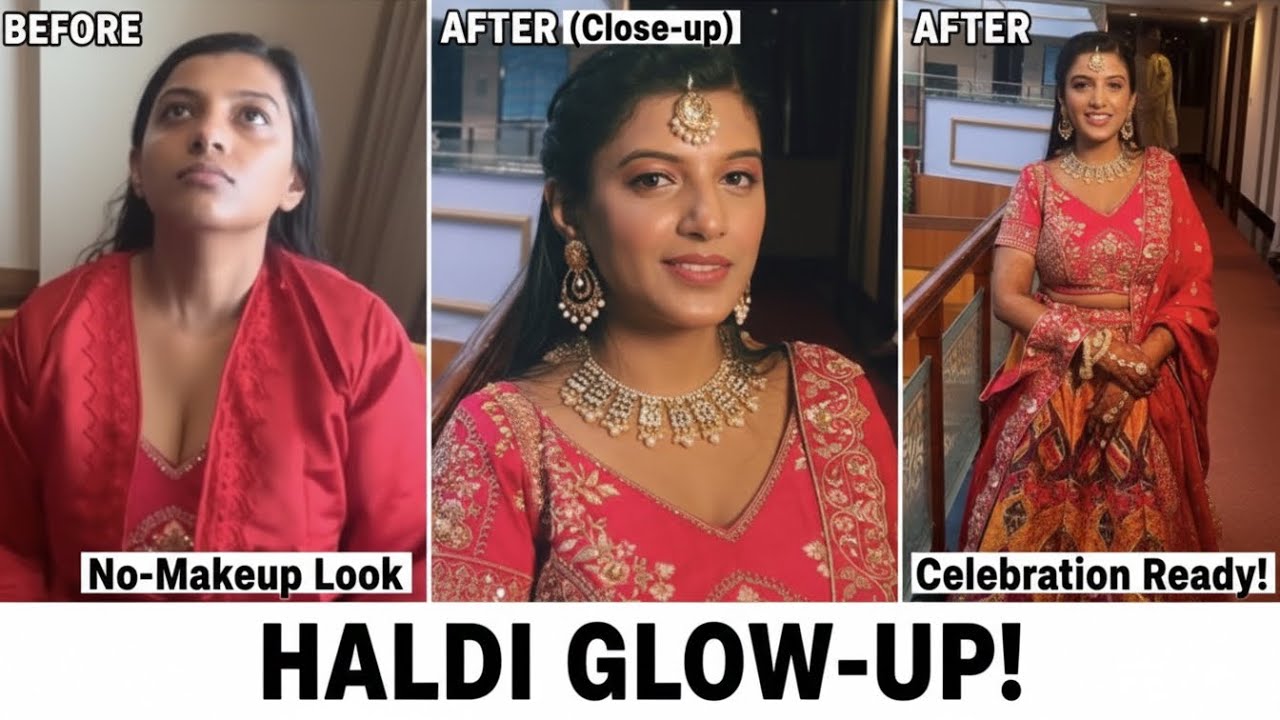 Unbelievable Haldi Transformation! 😱 | Raw to Royal Bride @vinitasharma4738 