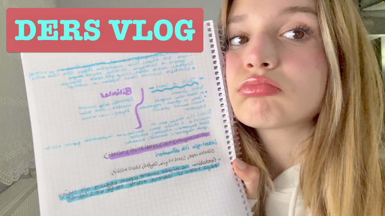 Ders Çalışma Vlog. Sınav Haftası. Ecrin Su Çoban