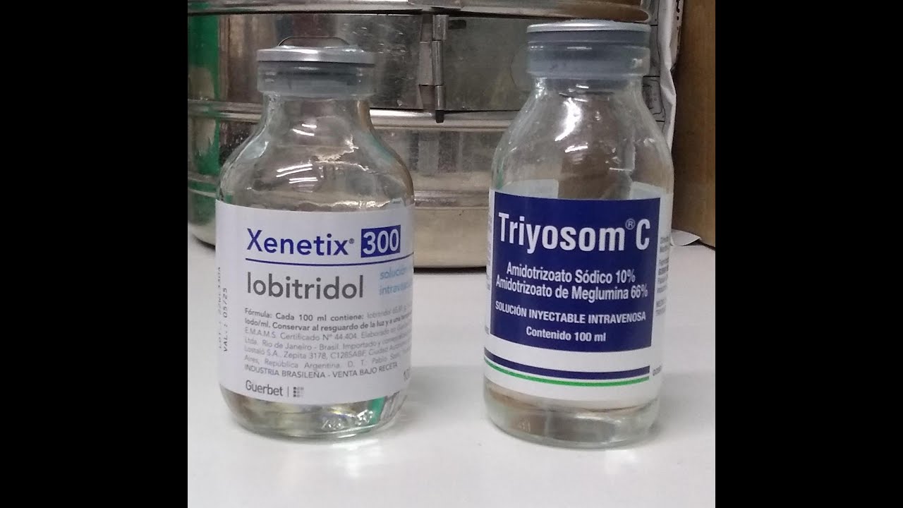 Material de contraste que se utiliza en Hemodinamia.