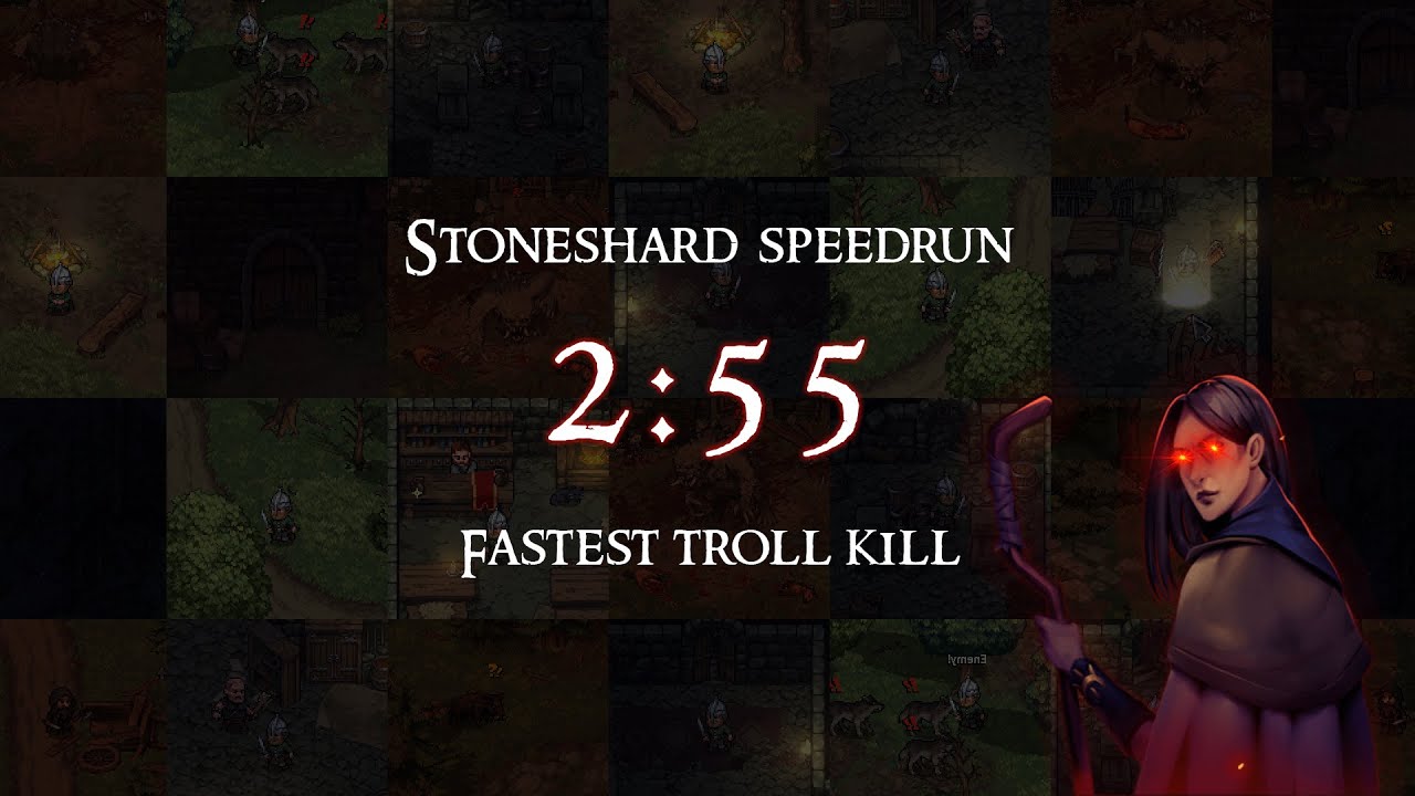 Stoneshard speedrun ANY%: Fastest Troll Kill 2:55 EZ WR!!!
