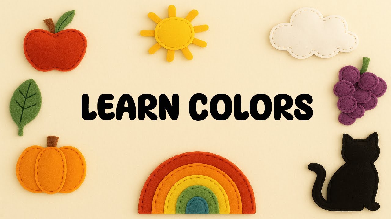 Learn Colors with Felt | Low Stimulation Toddler Video