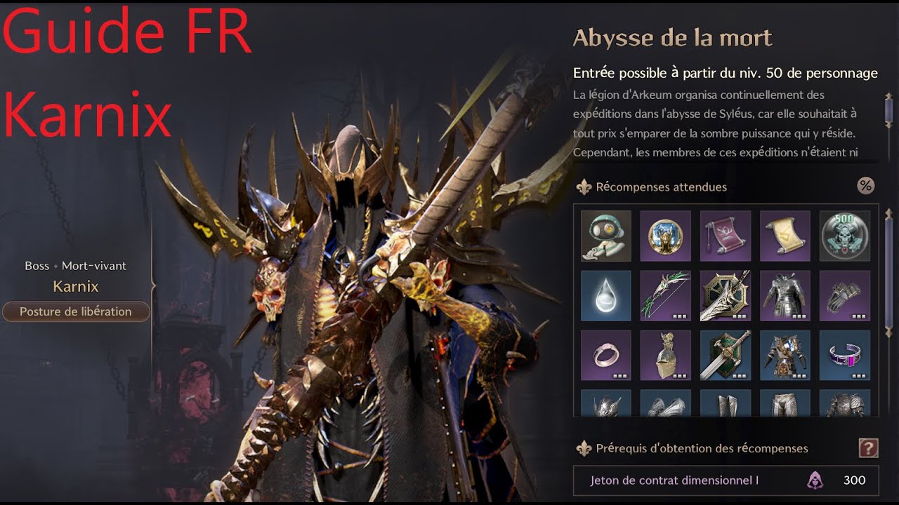 Throne And Liberty - Boss Karnix Guide FR
