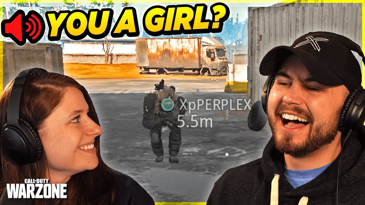 My GIRLFRIEND Pretended To Be Me In WARZONE RANDOM DUOS *CUTE*