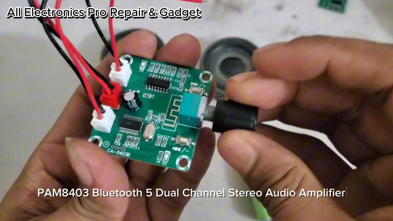 How to making mini 5V amplifier speaker || Powerful bass audio amplifie
