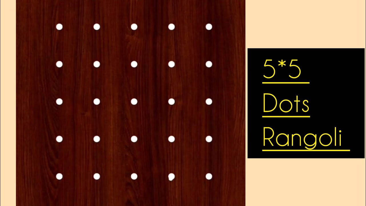 5*5 dots beautiful rangoli #daily #rangolidesigns @adorable.sisters9182 