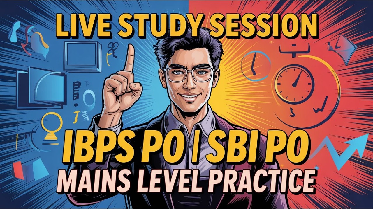 IBPS PO SBI PO Mains 2026 Live 🔥 | Daily Banking Exam Practice | Speed + Accuracy