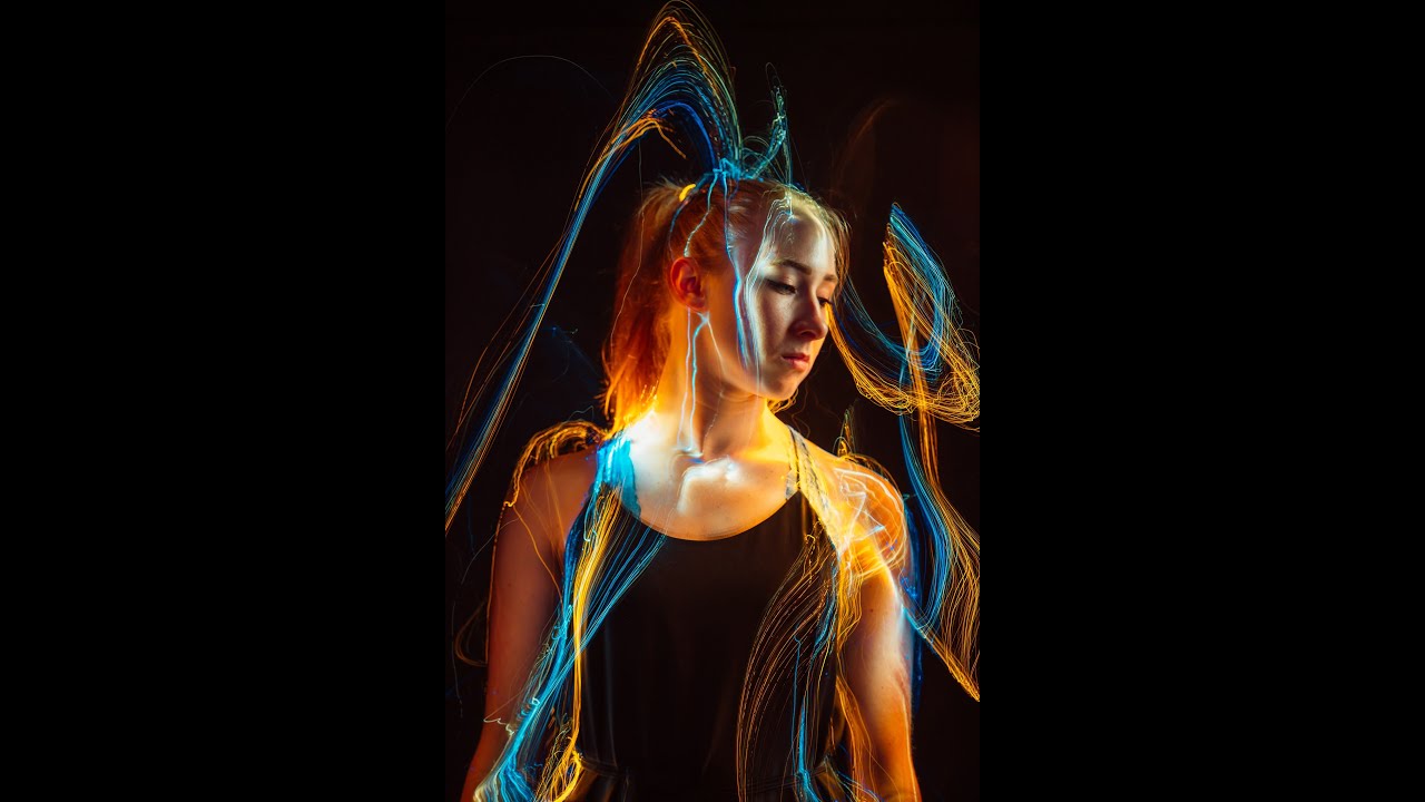 Как рисовать светом с помощью чёрной оптоволоконной ленты.