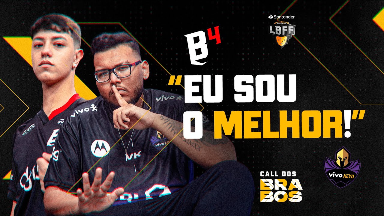 CALL de CAMPEÃO! COMUNICAÇÃO INSANA 🔥 CALL DOS BRABOS ESPECIAL: VIVO KEYD e B4 - LBFF 8 | Free Fire