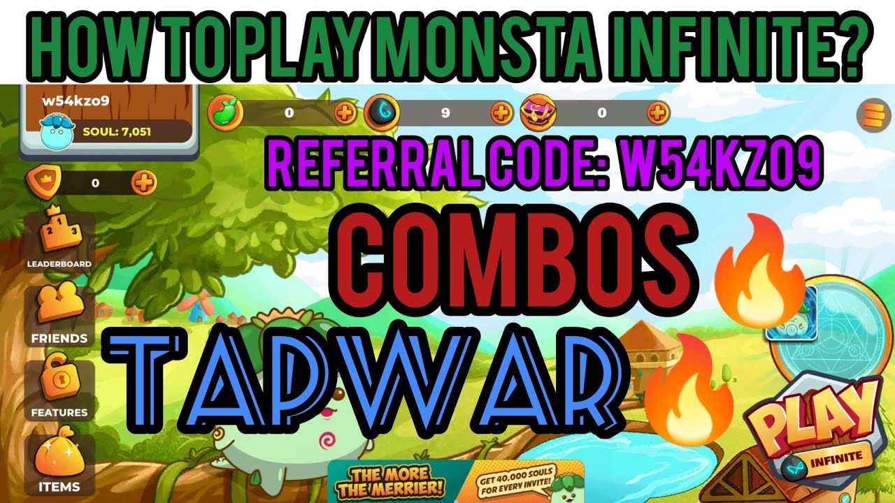 How to Play Monsta Infinite Tapwar? | Best Combo Strategy Tapwar🔥 | Tutorial how to play tapwar?