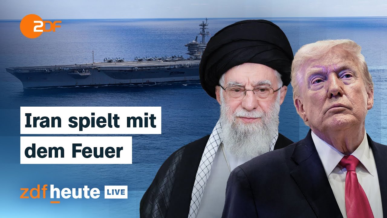 Iranische Provokation gegen US-Kriegsschiff – Was steckt dahinter? | ZDFheute Live