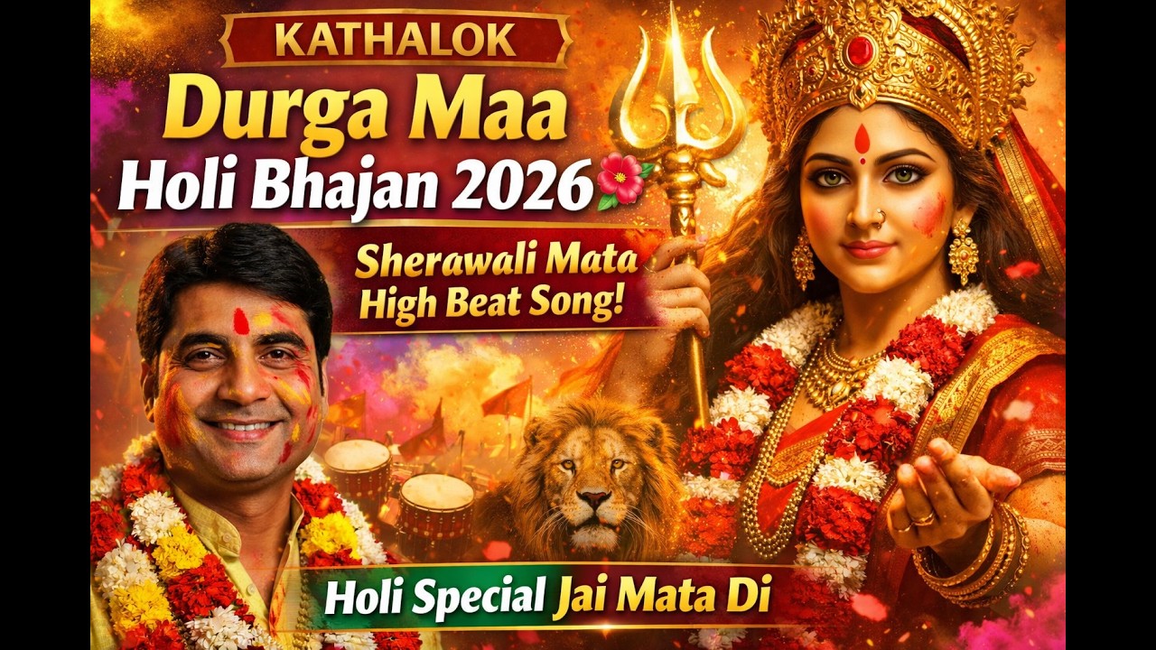 Durga Maa Holi Bhajan 2026 🌺 | Rangon Me Aayi Sherawali | High Beat Jai Mata Di