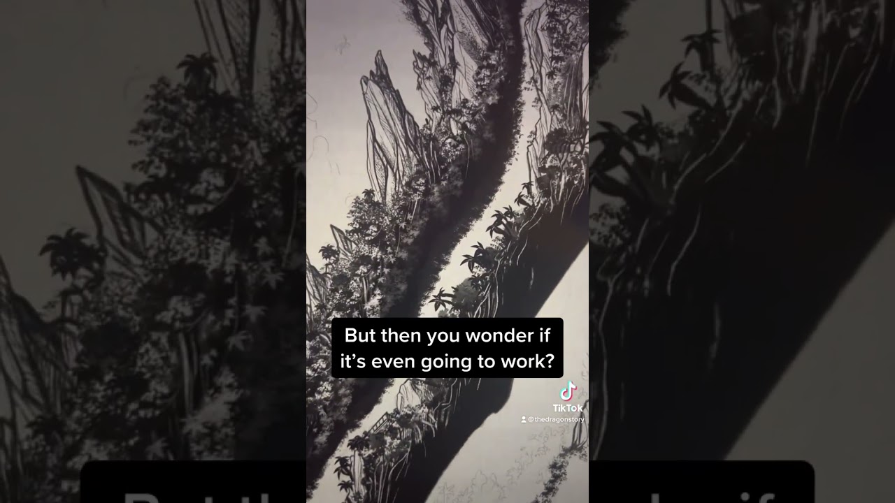 This makes me nervous! #shorts #fantasy #dragons #dragon #author #fantasyartwork #ink #inkdrawing