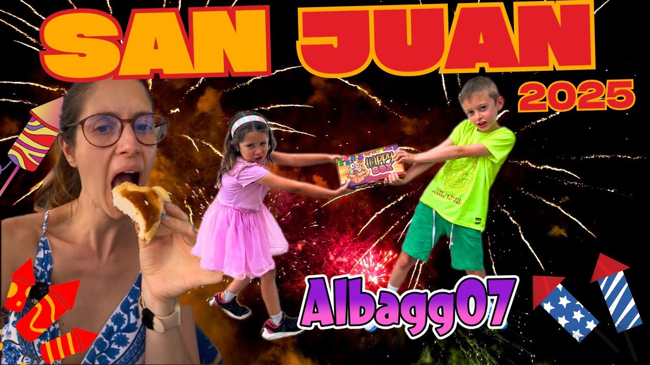 🔥 ¡Noche de San Juan INCREÍBLE! Saltos, petardos y sustos 😱✨ @Albagg07