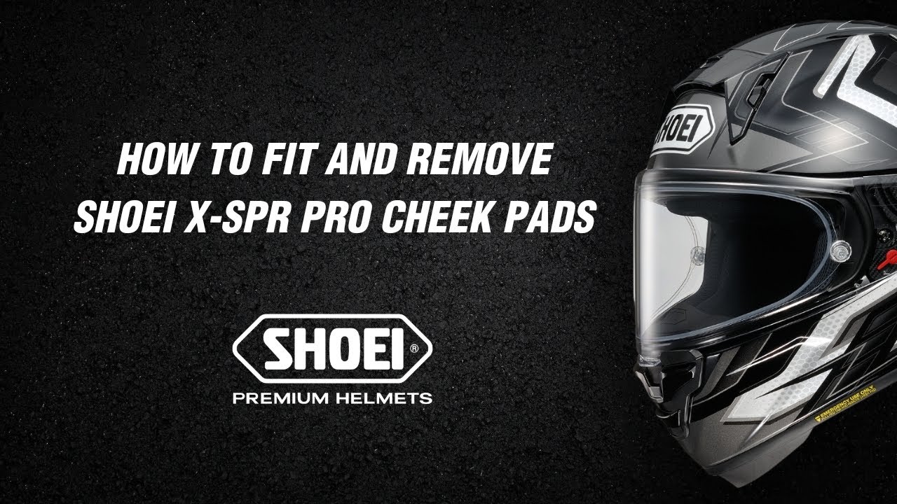 How to Fit and Remove Shoei X-SPR Pro Cheek Pads