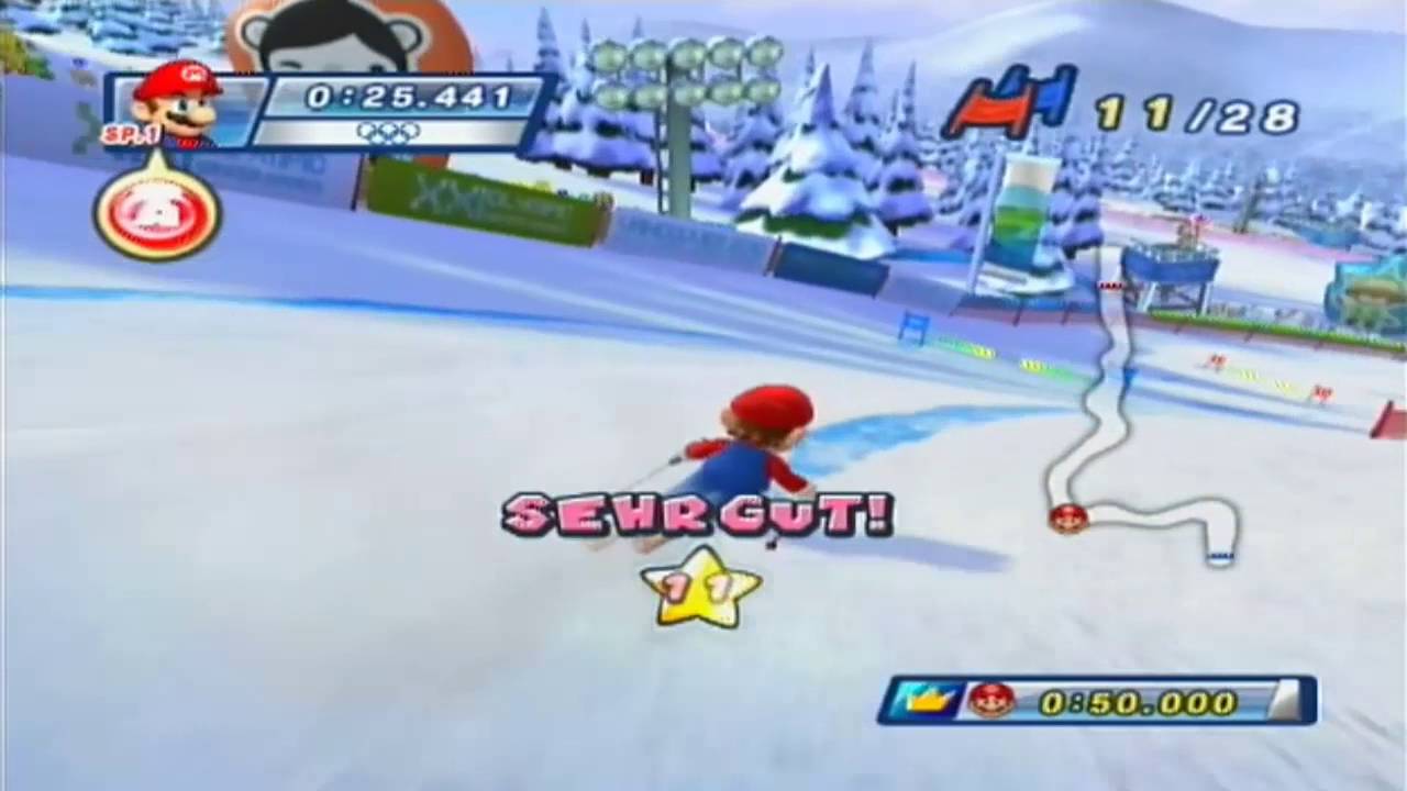 Mario & Sonic: Vancouver 2010 - Ski Alpin - Riesenslalom