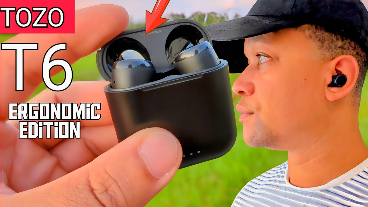 TOZO T6 (Ergonomic Edition) 2024 Version, TWS Earbuds Bluetooth 5.3 $19