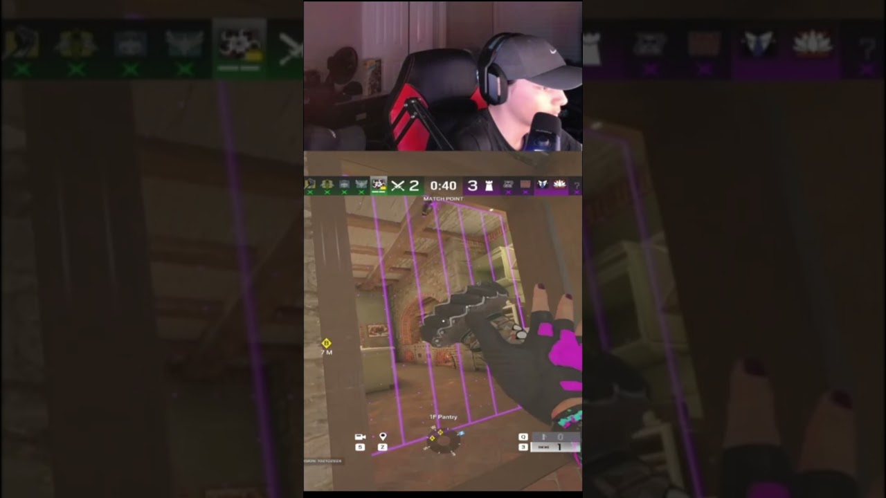 1v5 ace on villa with game on the line #gaming #r6 #twitch #streamer #shorts #gameplay #funny #short