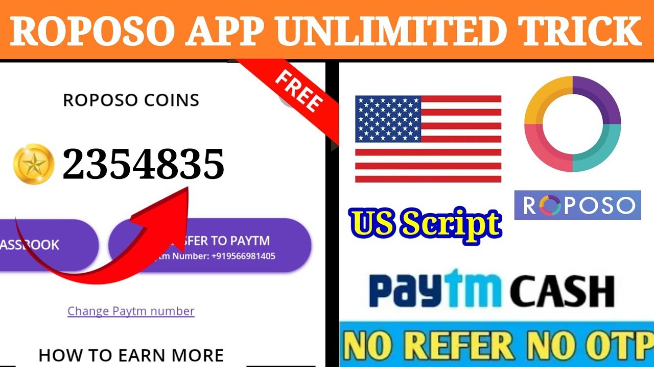 😍Roposo App |🔜 Online script ♊| & |💖Unlimited trick added| in tamil 😍|Tech Tamil Tricks|