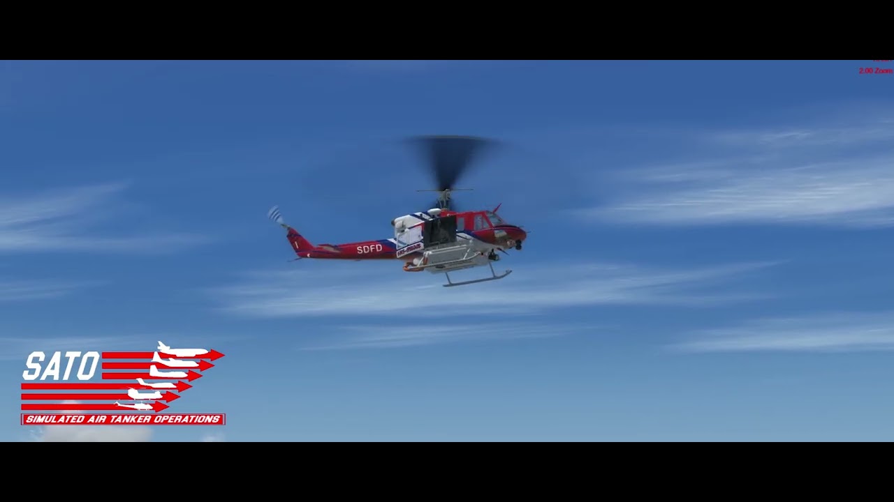 P3Dv4+ CeraSim Bell 212 Fire/Rescue Variant Hoist Test Preview