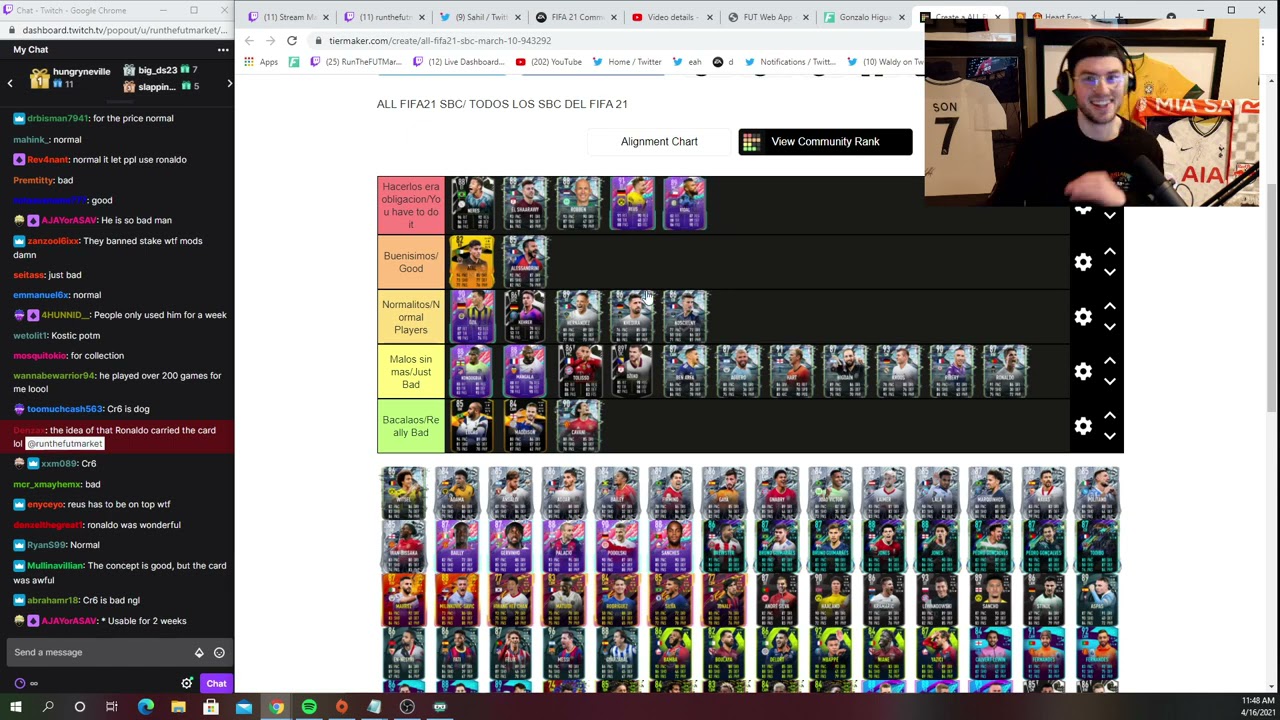 nick ranks every fifa 21 sbc