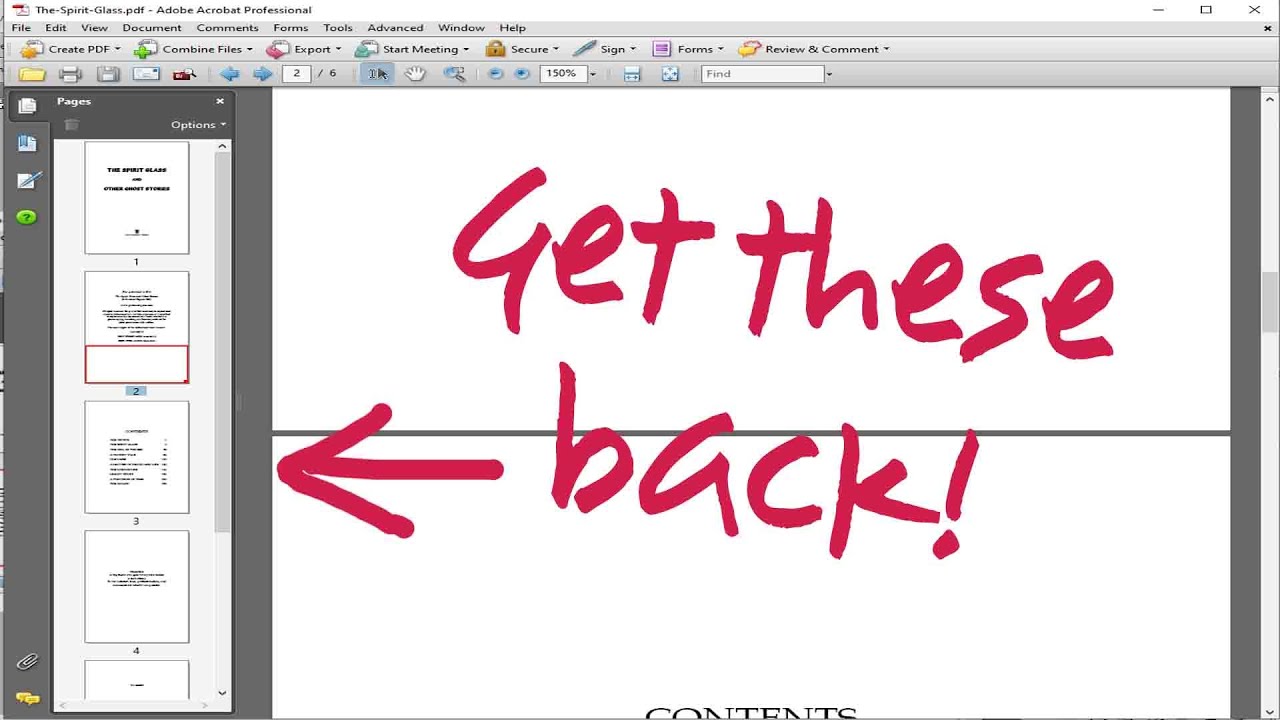 Adobe Acrobat 8 - Get Back Missing Thumbnails View