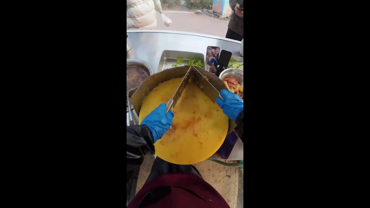 POV Livestream | Vendor Making Roujiamo at Night Market | Real-Time Snack Assembly