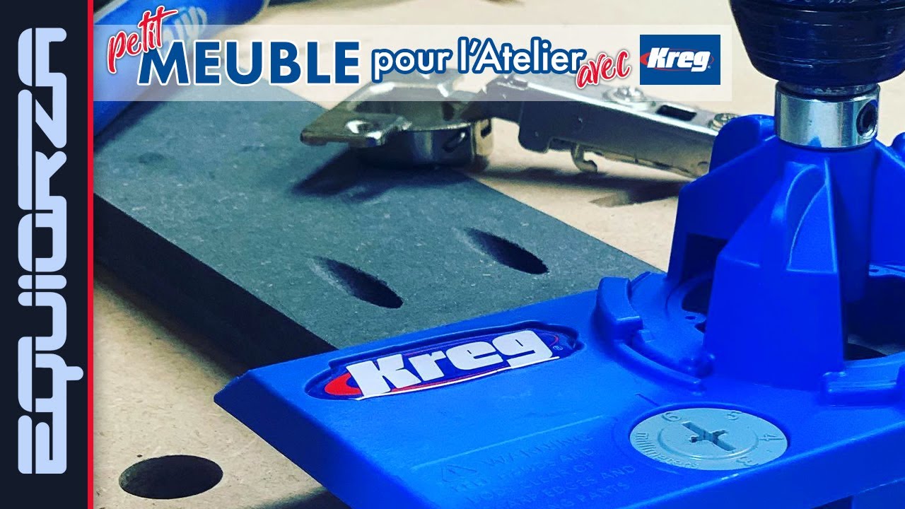 Un petit meuble pour l'atelier facile avec les outils Kreg 🔵
