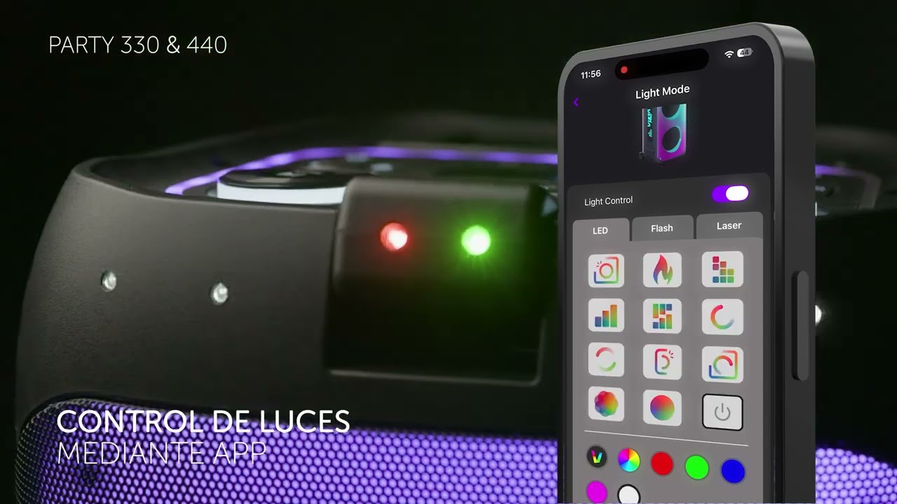 Party 330 & 440 - Altavoces de fiesta con luces láser