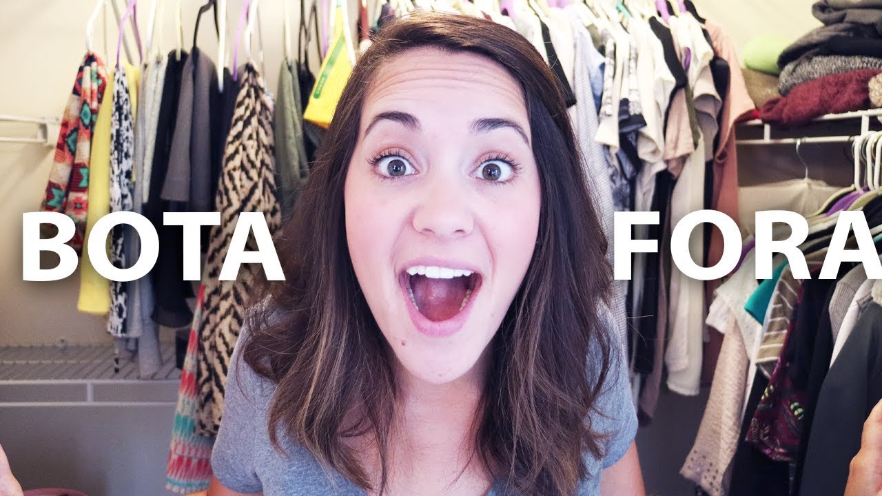 MINIMALISMO: A técnica mais fácil para limpar o seu guarda-roupas! 👚 | Lá Vai a Tamara