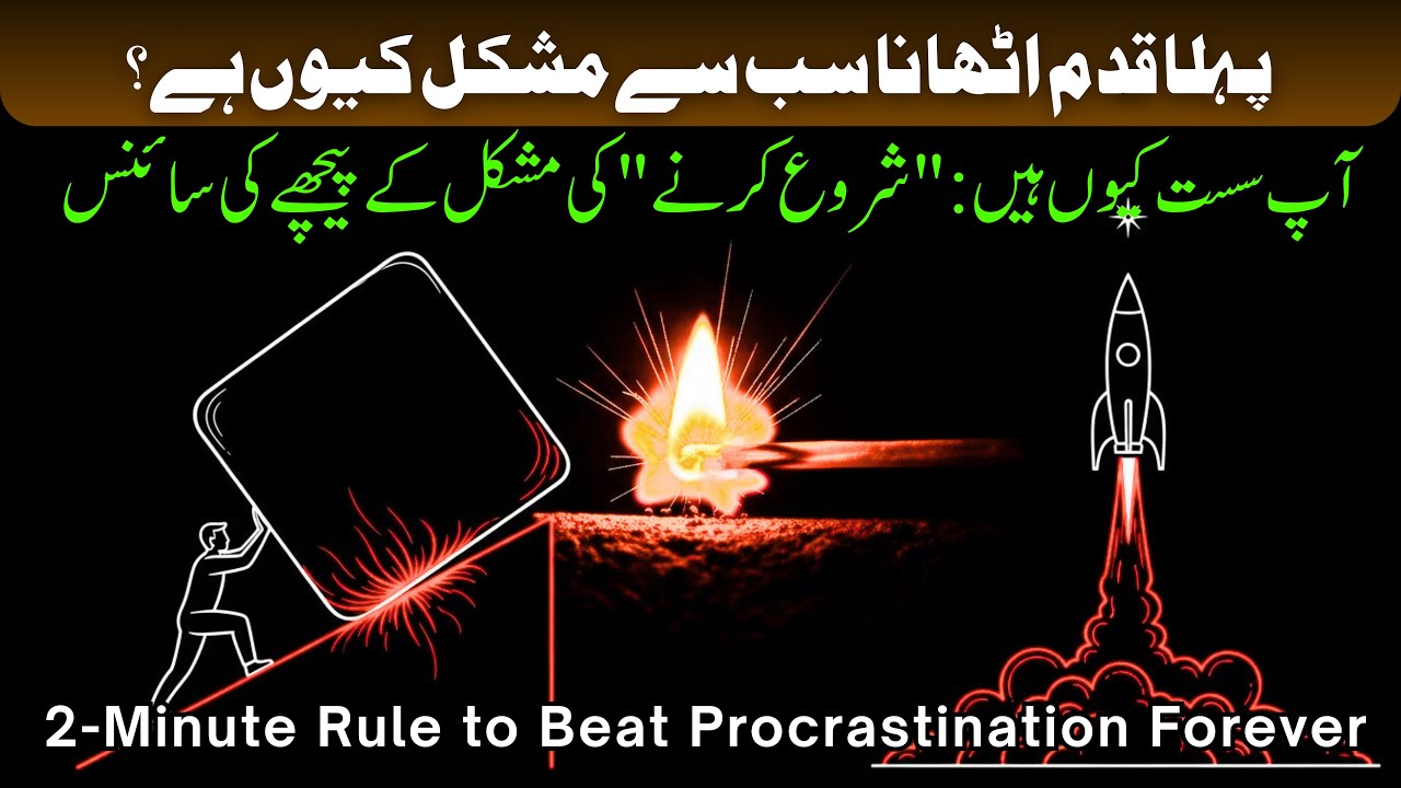 Aap Sust Kyun Hain? || 2 Minute Rule to Beat Procrastination Forever #startup #mindcontrol