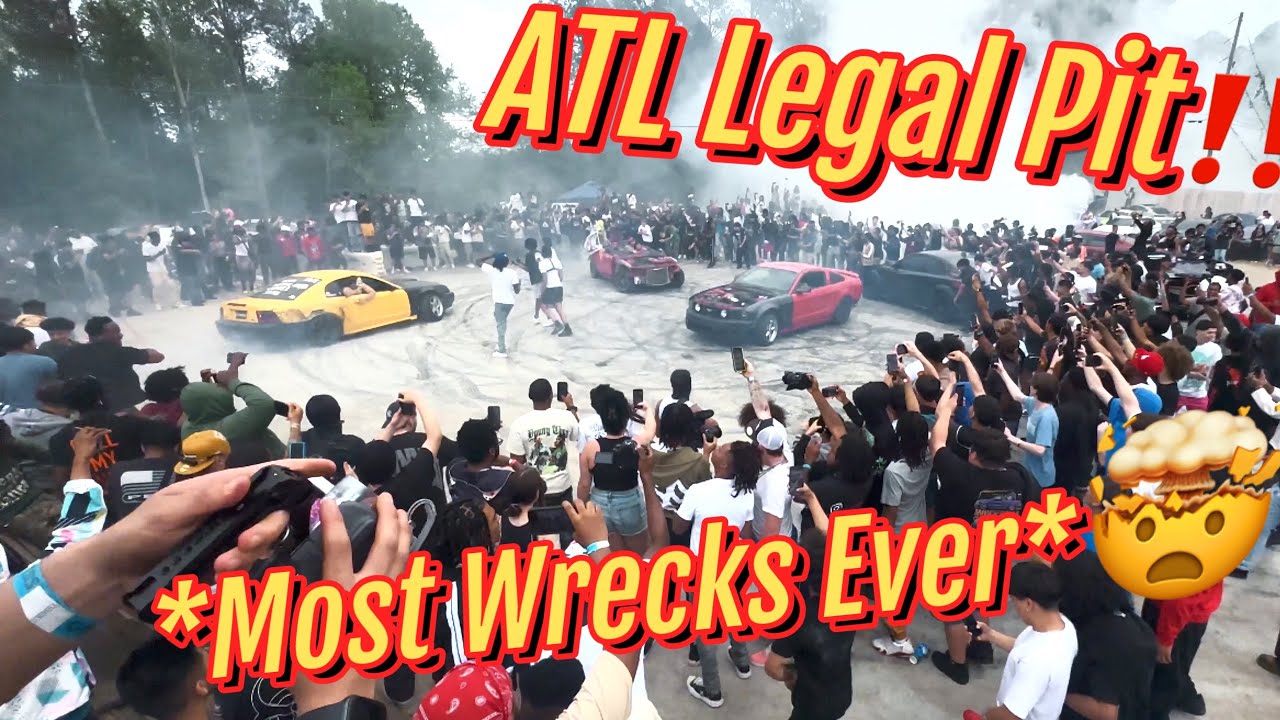 Atlanta craziest legal pit I ever took my redeye😱*MOST WRECKS EVER*‼️