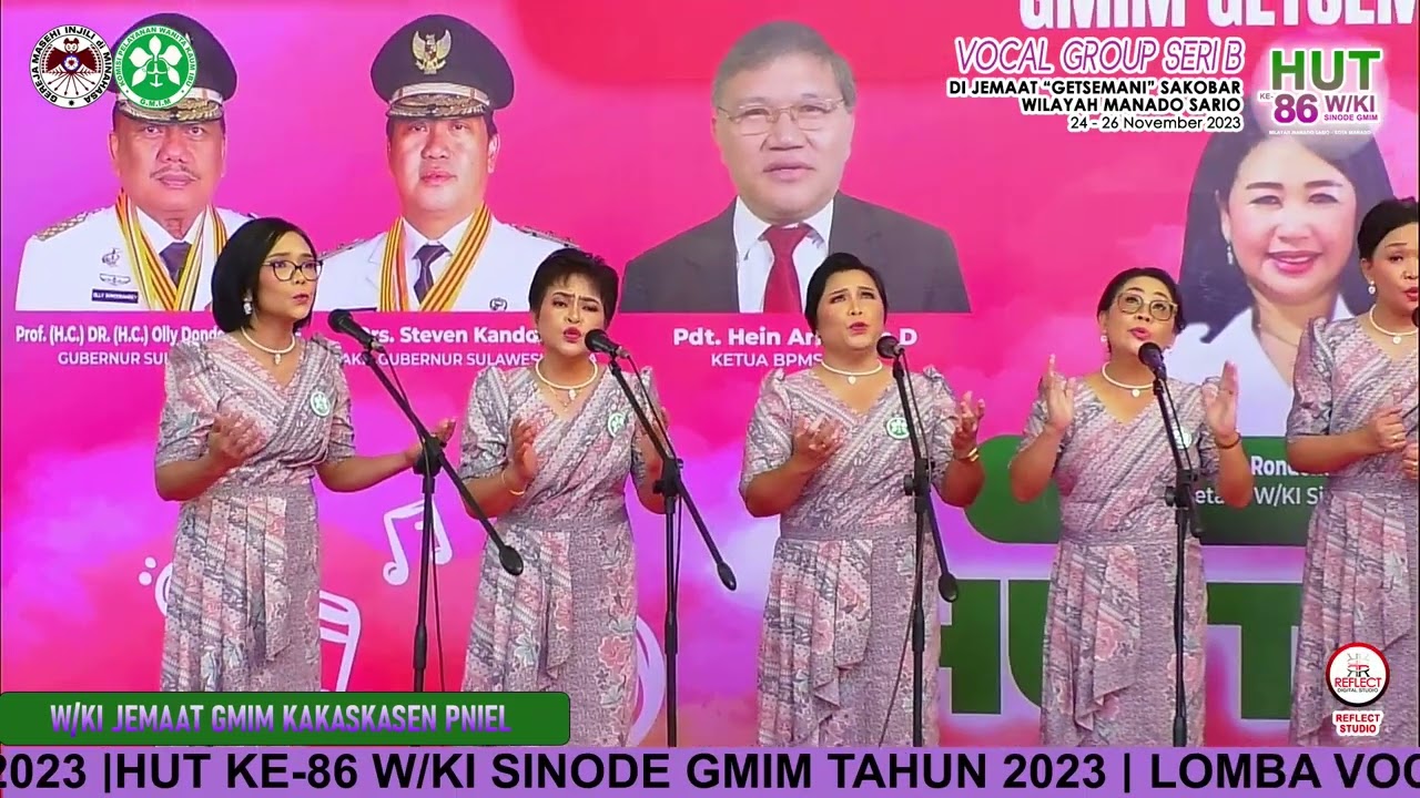 VOCAL GROUP SERI-B W/KI JEMAAT GMIM KAKASKASEN PNIEL  | HUT W/KI KE-86 TAHUN 2023