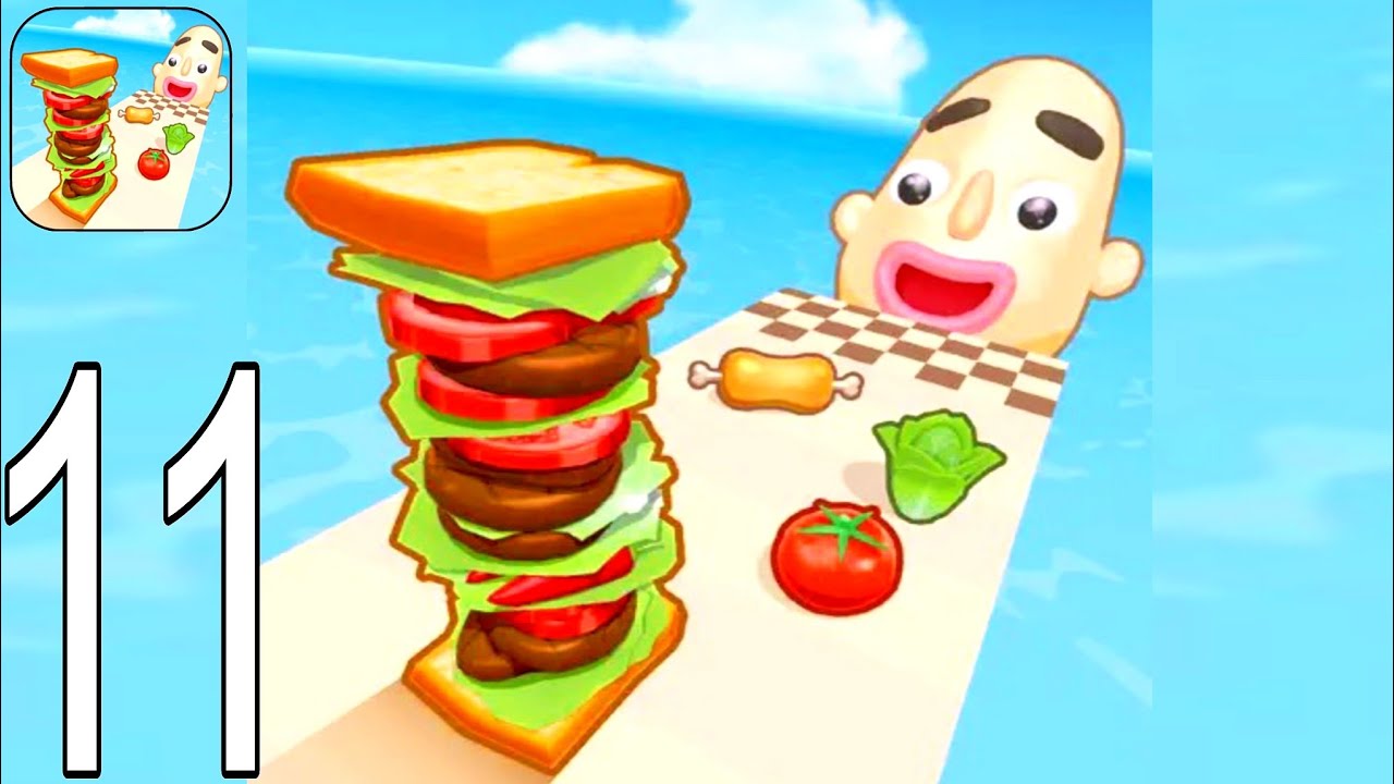 Sandwich Runner - Gameplay Walkthrough Part 11 Tutorial NEW Mobile Game (Android,ios)