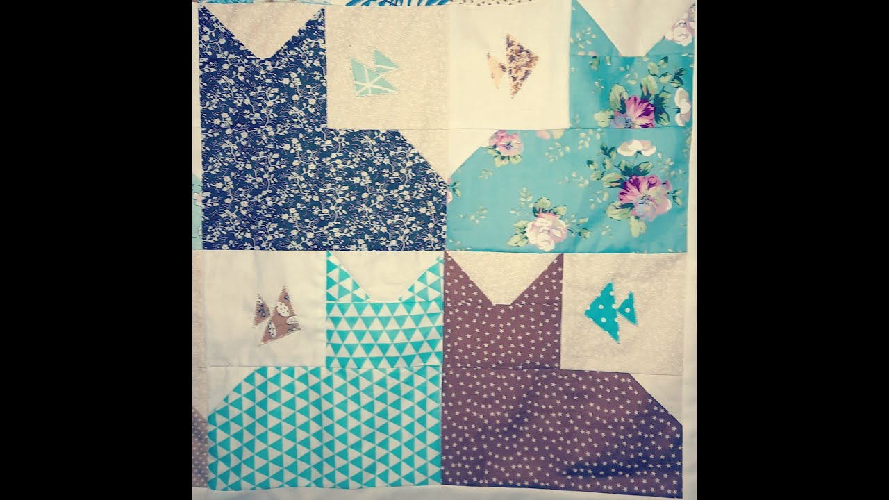 Couture facile - Patchwork débutants - Tableau chats - Créer un chat en 5 étapes très simples !