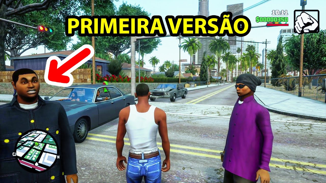 Joguei a primeira versão perdida do GTA SA TRILOGY (Baixei pirata)